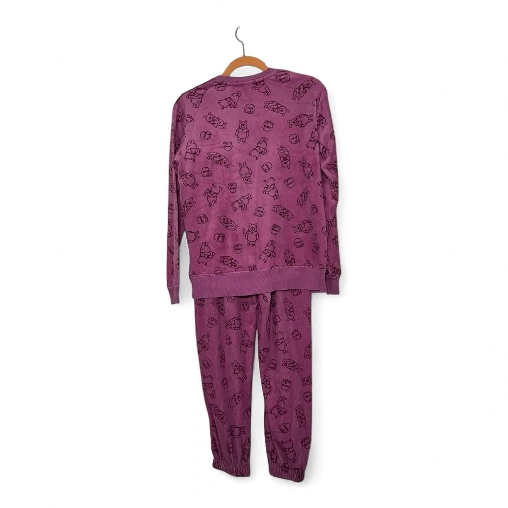 Disney Winnie the Pooh Pajama Set Women’s Small Pink Lounge Sleepwear Cute - Picture 3 of 13